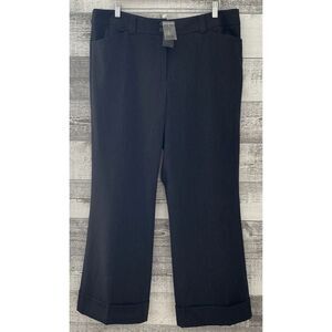 Lane Bryant Houston Dress Pants Heathered Black Woman's Plus Size 18 (Fit 39x31)